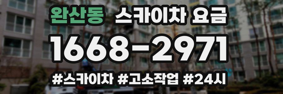 완산동 스카이차 요금