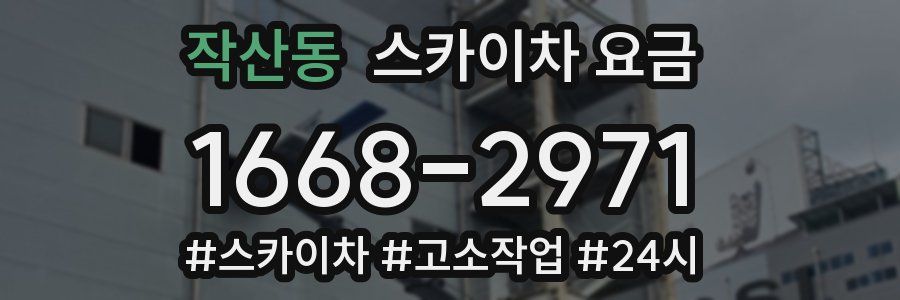 작산동 스카이차 요금