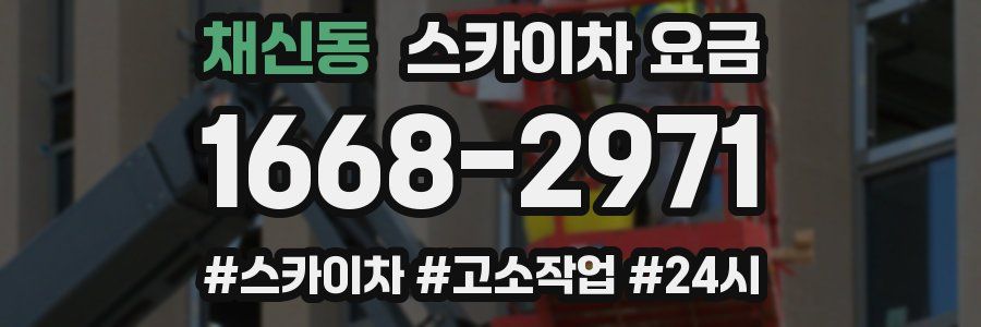 채신동 스카이차 요금