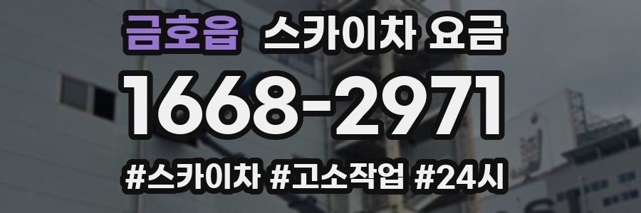 금호읍 스카이차 요금