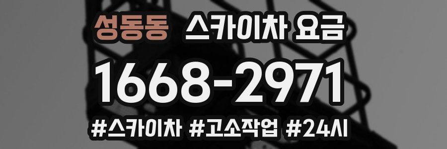 성동동 스카이차 요금