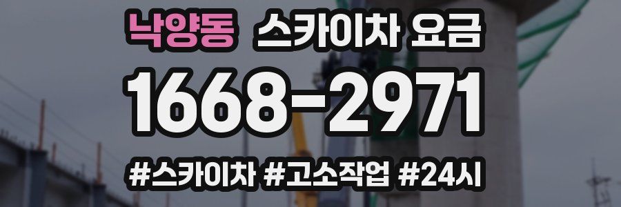 낙양동 스카이차 요금