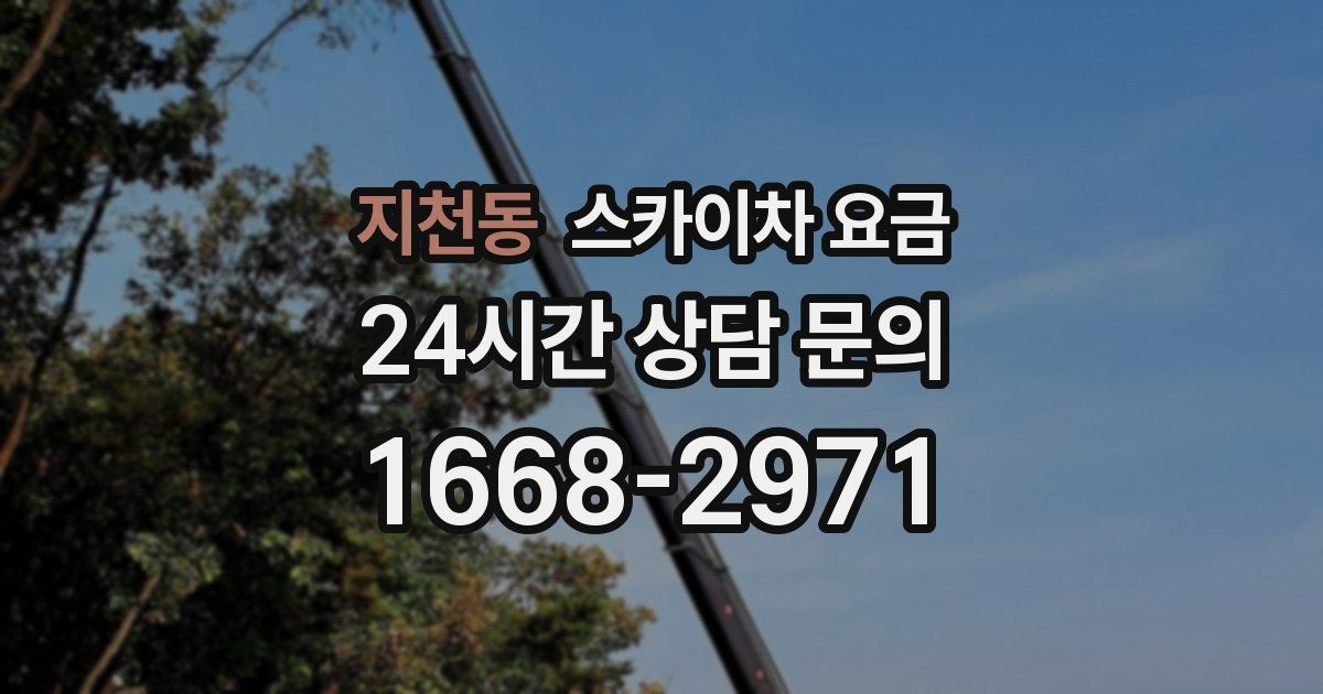 지천동 스카이차 요금