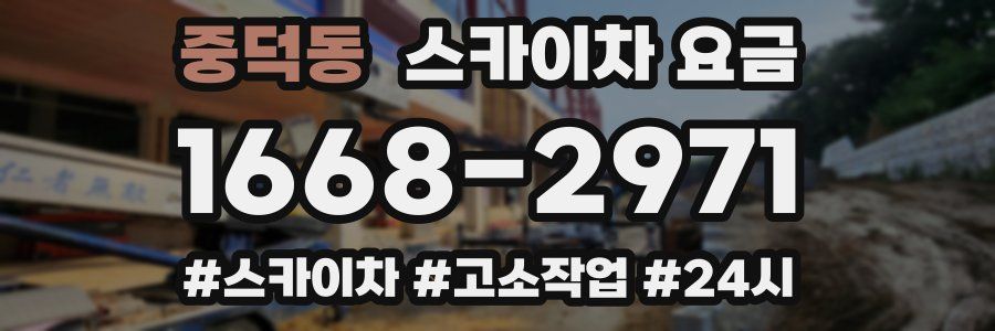 중덕동 스카이차 요금