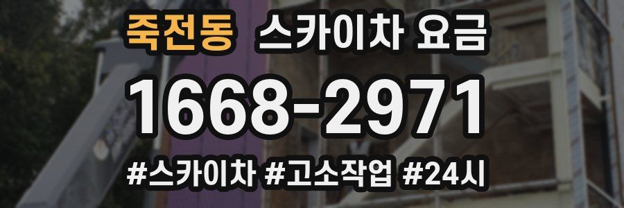 죽전동 스카이차 요금