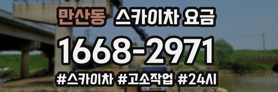 만산동 스카이차 요금