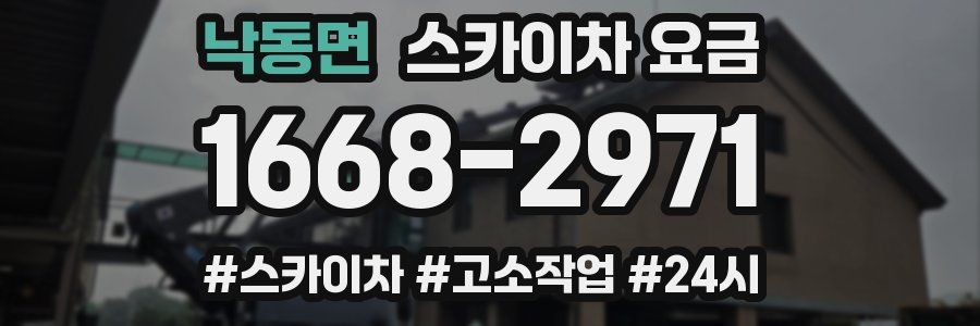 낙동면 스카이차 요금