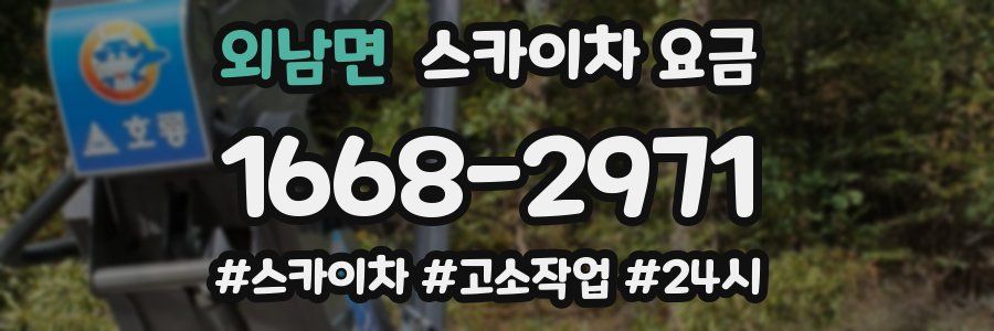 외남면 스카이차 요금
