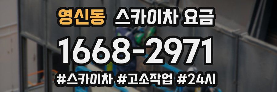 영신동 스카이차 요금