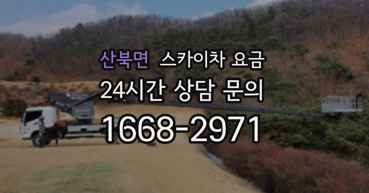 산북면 스카이차 요금