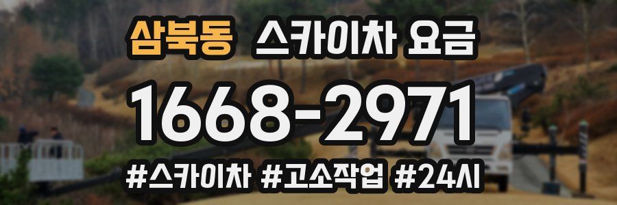 삼북동 스카이차 요금