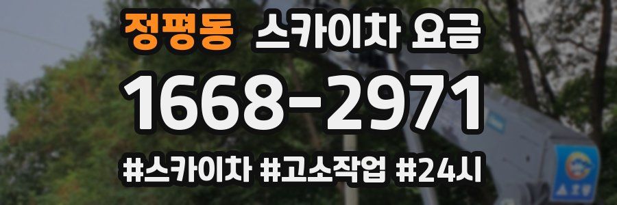정평동 스카이차 요금