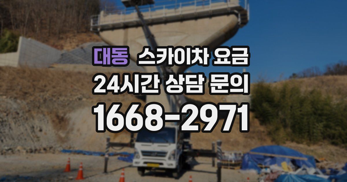 대동 스카이차 요금