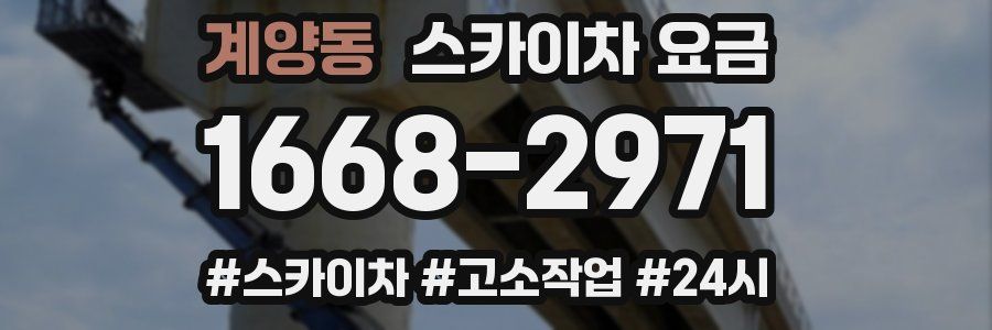계양동 스카이차 요금