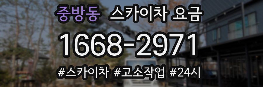 중방동 스카이차 요금