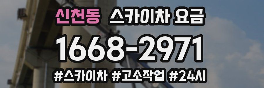 신천동 스카이차 요금