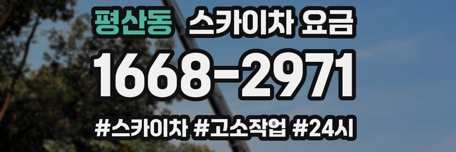 평산동 스카이차 요금