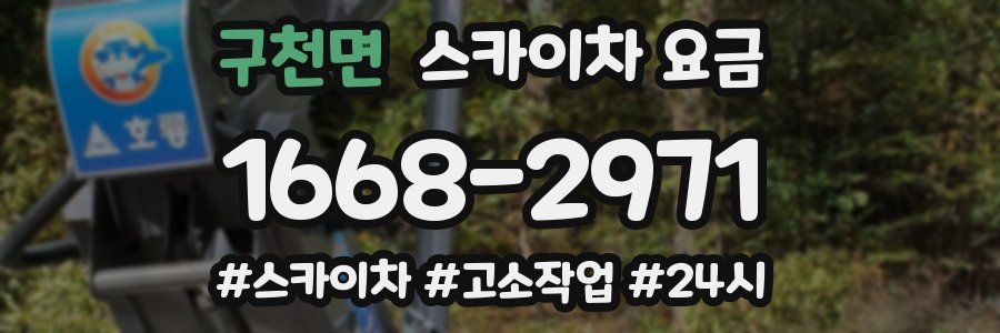 구천면 스카이차 요금