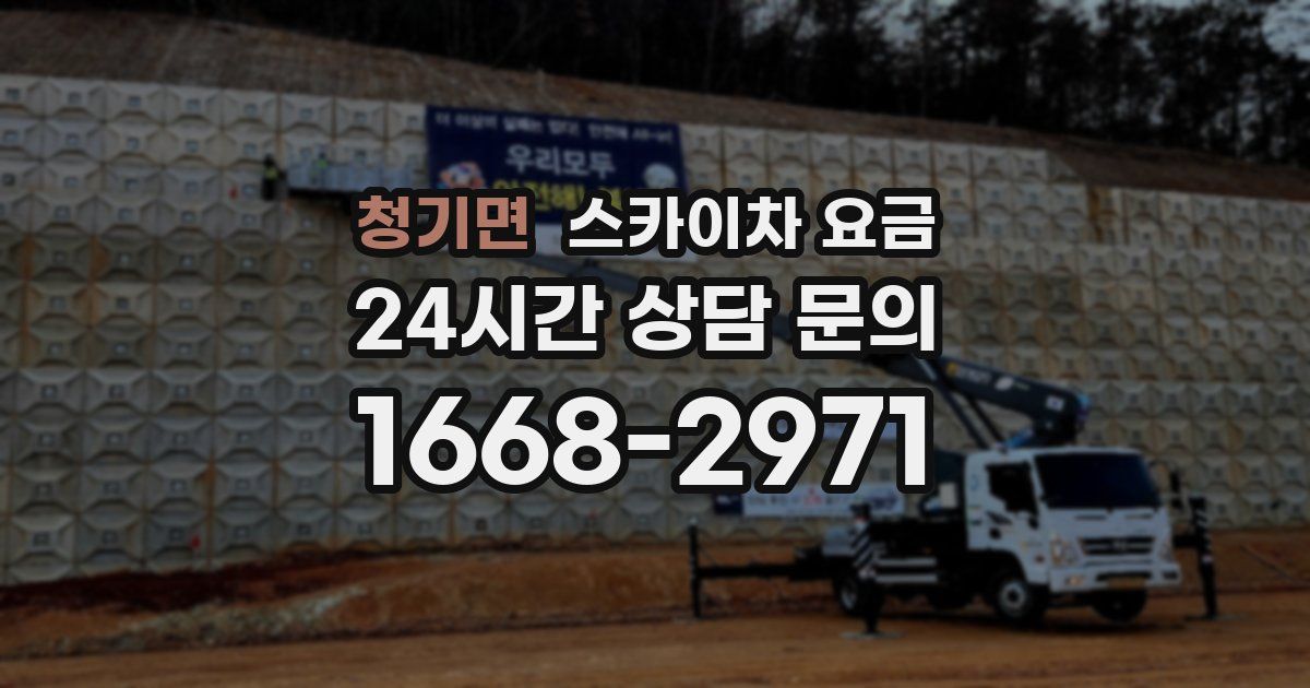 청기면 스카이차 요금