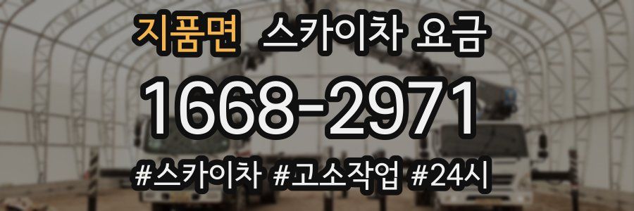 지품면 스카이차 요금