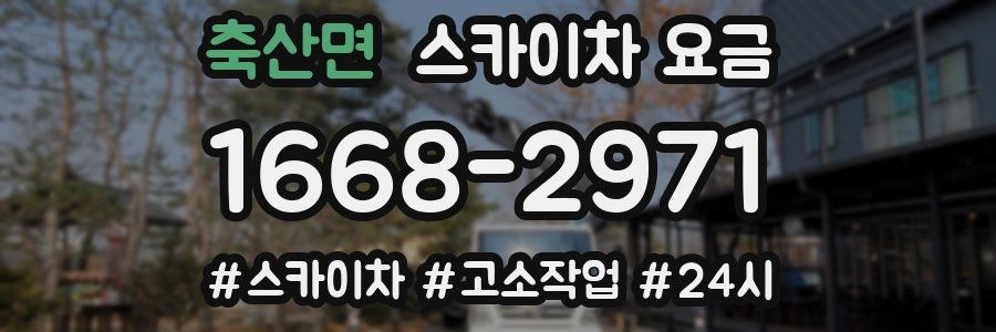 축산면 스카이차 요금