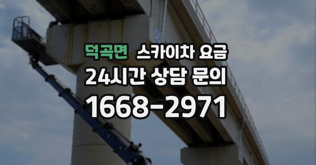 덕곡면 스카이차 요금