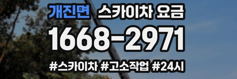 개진면 스카이차 요금