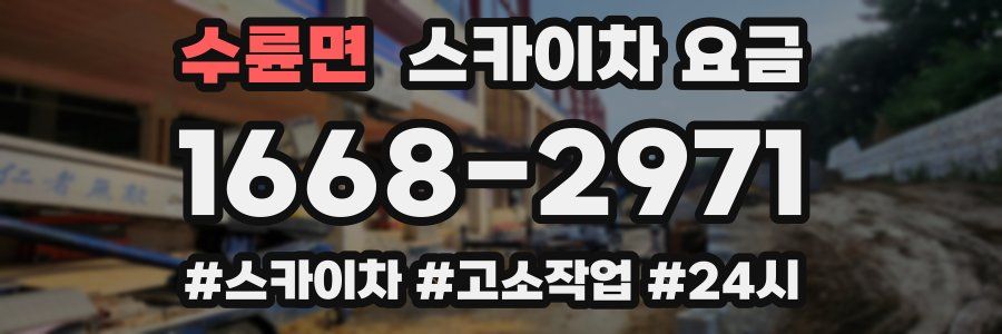 수륜면 스카이차 요금