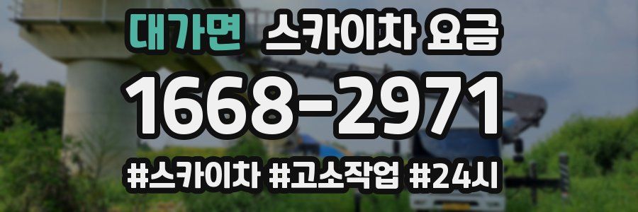 대가면 스카이차 요금