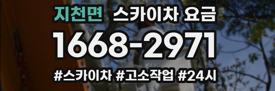 지천면 스카이차 요금