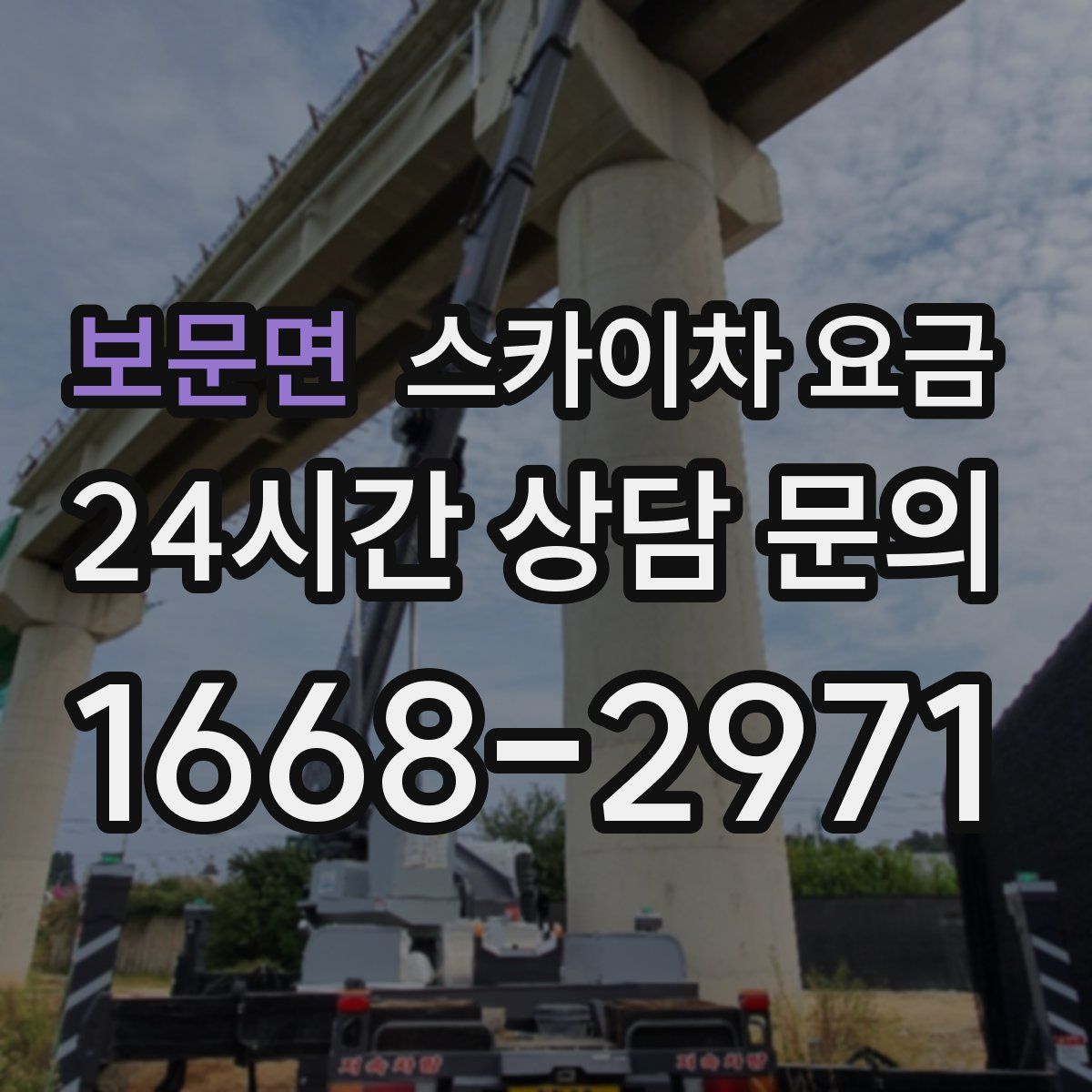 보문면 스카이차 요금