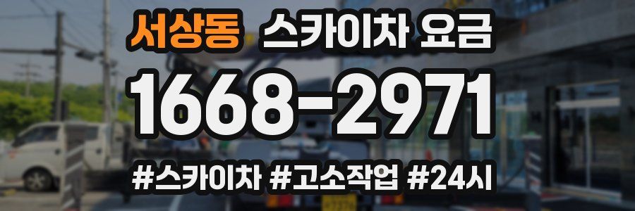 서상동 스카이차 요금
