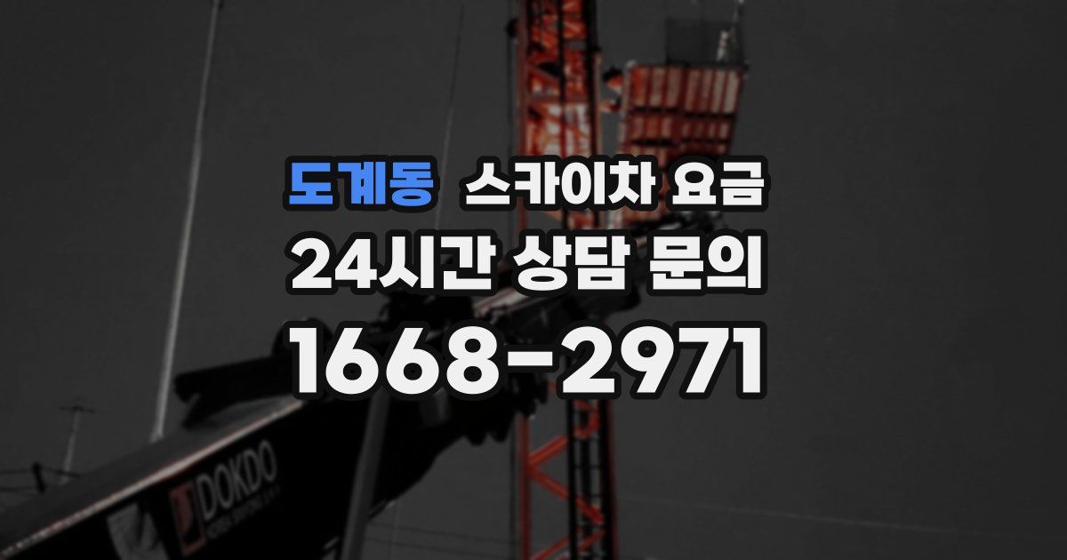 도계동 스카이차 요금