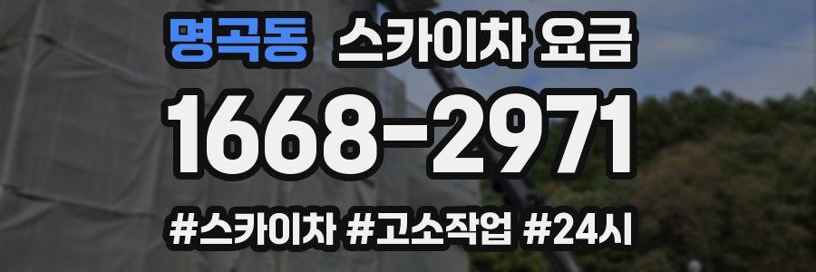 명곡동 스카이차 요금