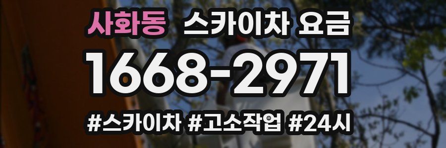 사화동 스카이차 요금