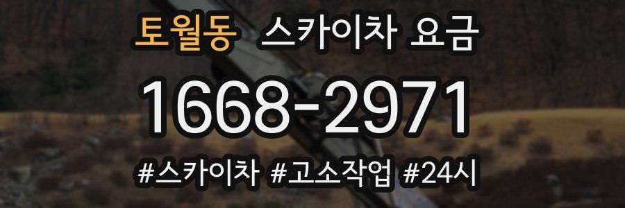 토월동 스카이차 요금