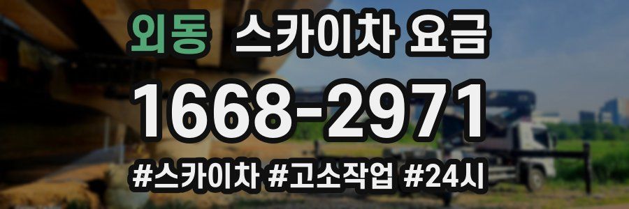 외동 스카이차 요금