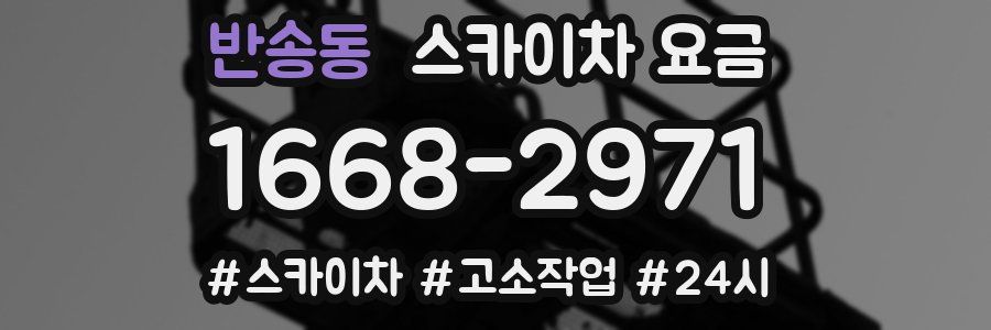 반송동 스카이차 요금