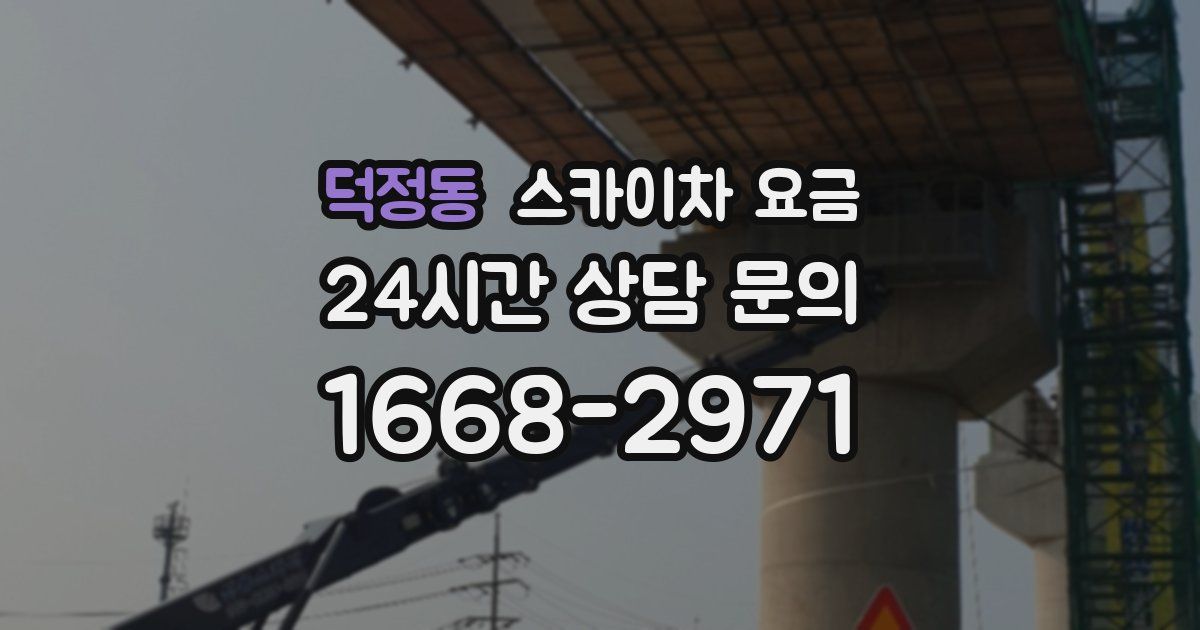 덕정동 스카이차 요금