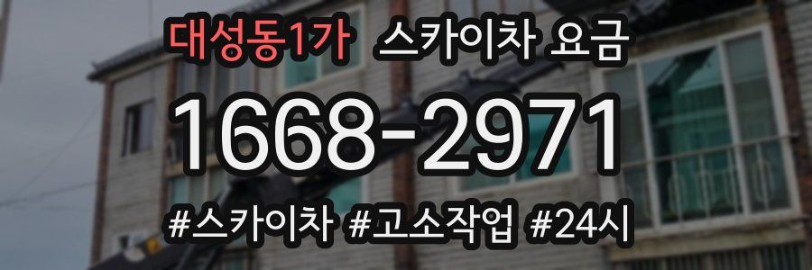 대성동1가 스카이차 요금