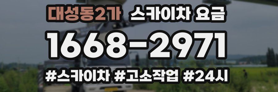 대성동2가 스카이차 요금