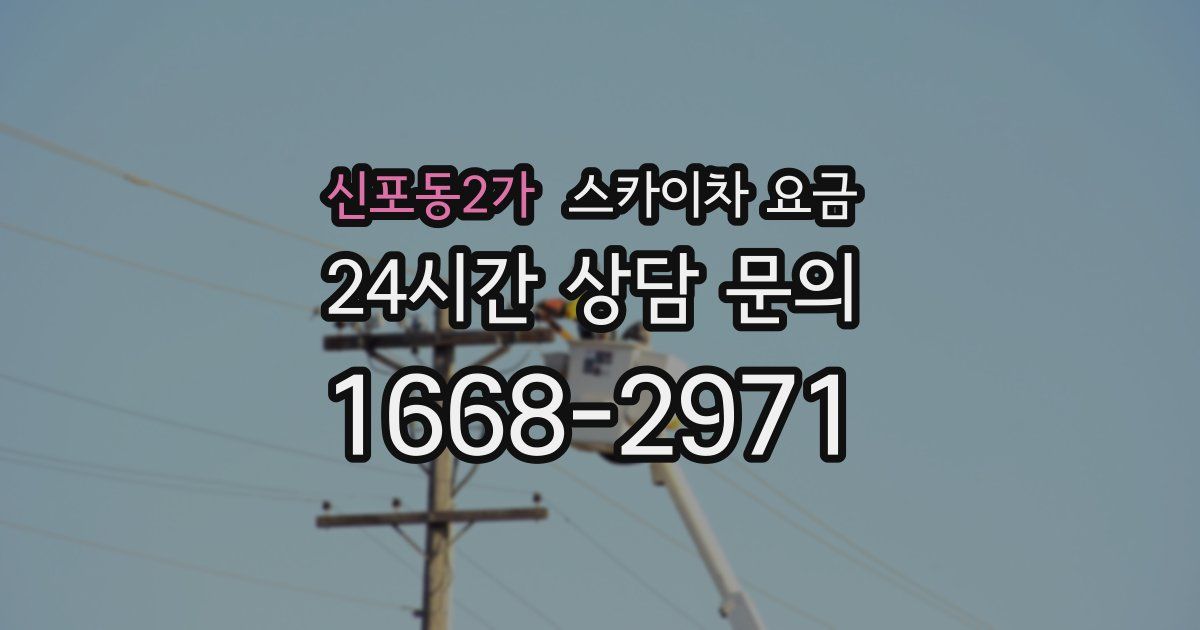 신포동2가 스카이차 요금