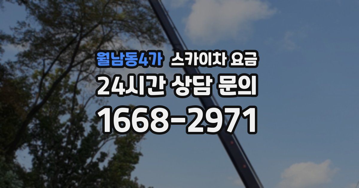 월남동4가 스카이차 요금