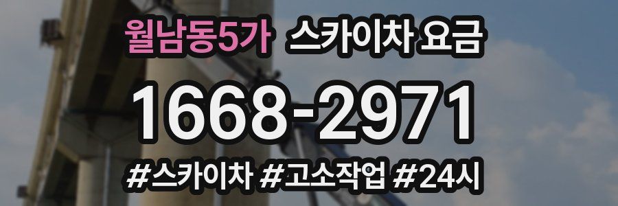 월남동5가 스카이차 요금