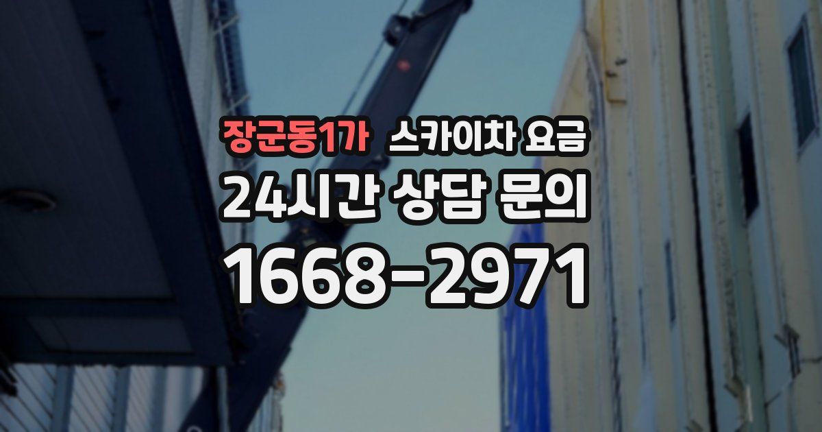 장군동1가 스카이차 요금