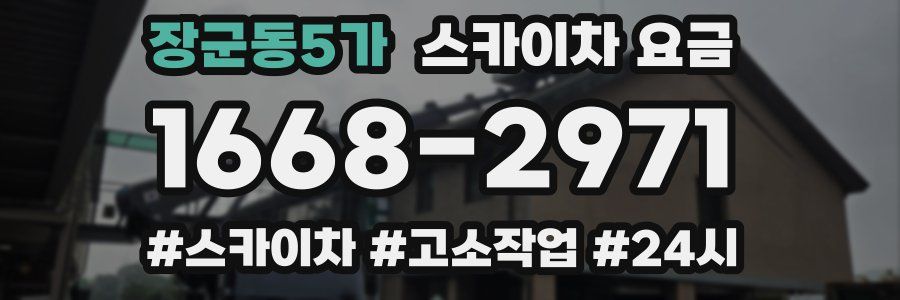 장군동5가 스카이차 요금