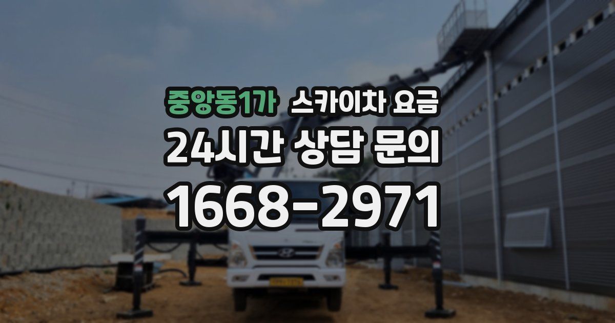 중앙동1가 스카이차 요금