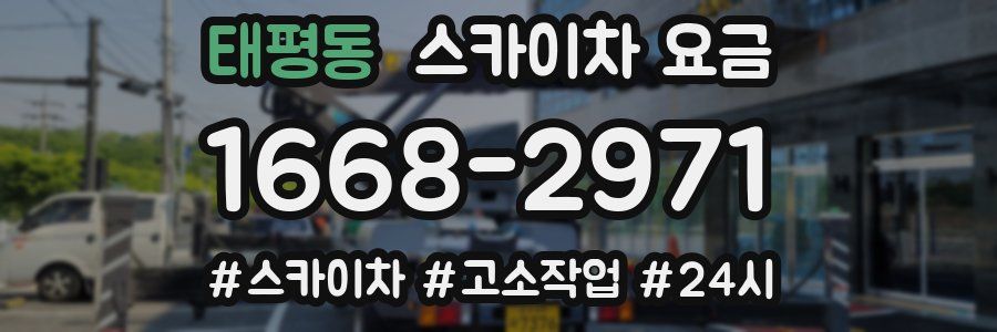 태평동 스카이차 요금