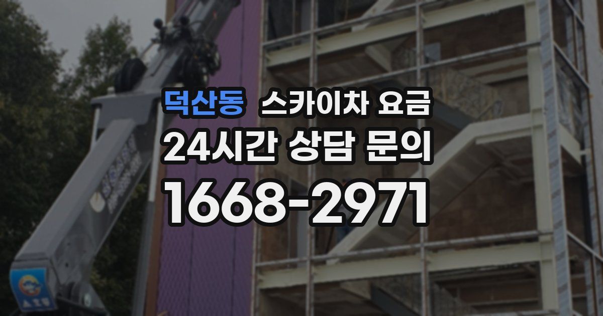 덕산동 스카이차 요금