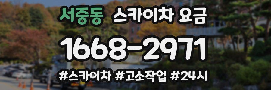 서중동 스카이차 요금